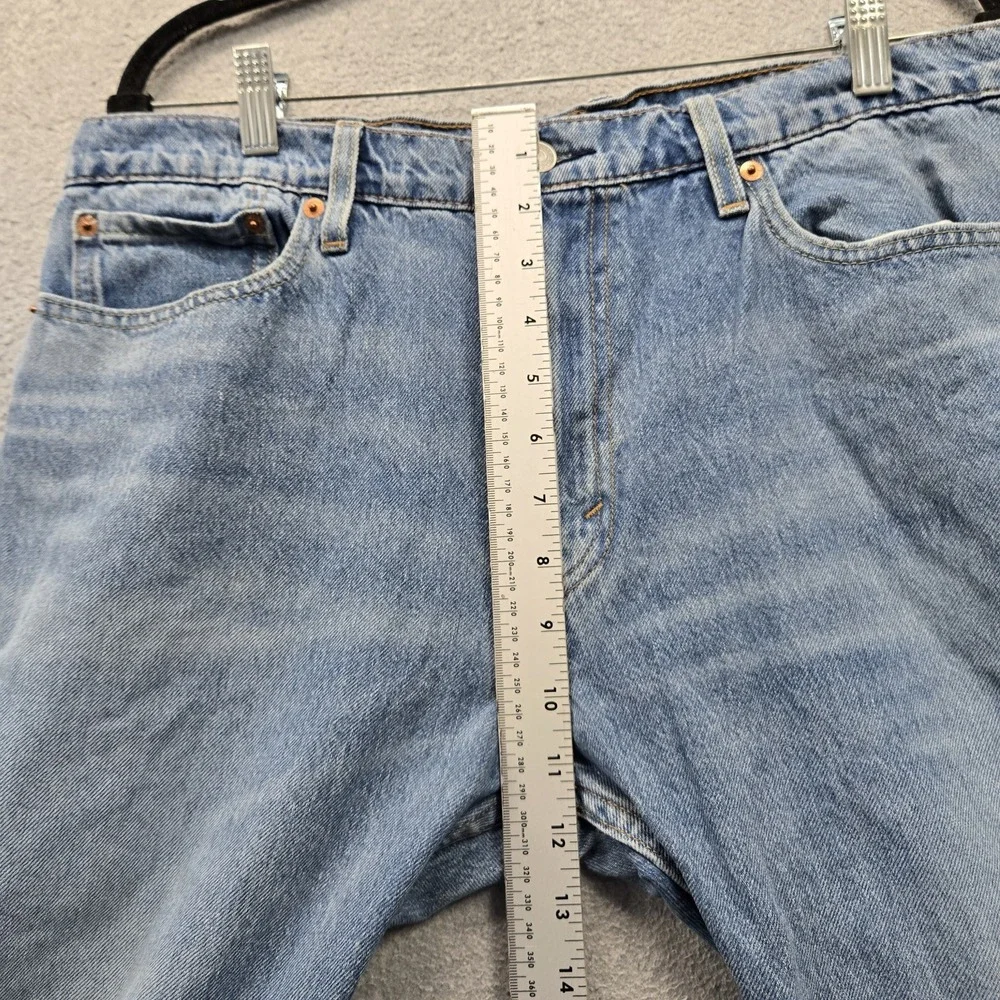Levi's 513 Men Jeans 36X32 Light Blue Denim Slim Straight 30